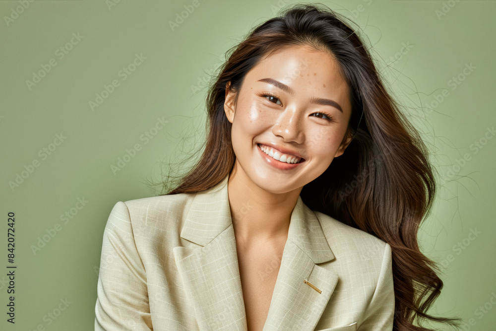 A portrait headshot photo of a beautiful young woman A portrait headshot photo of a beautiful young woman