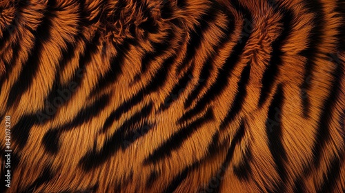 Close Up of Orange and Black Tiger Fur Texture background