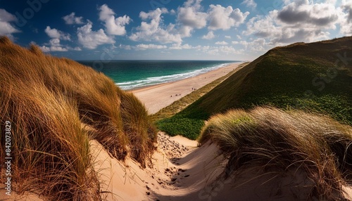 dune beach at the north sea coast sylt schleswig holstein germany