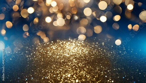 shiny golden lights background photo