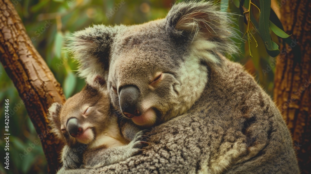 Obraz premium Koala. Photography of wild animal in natural habitat.