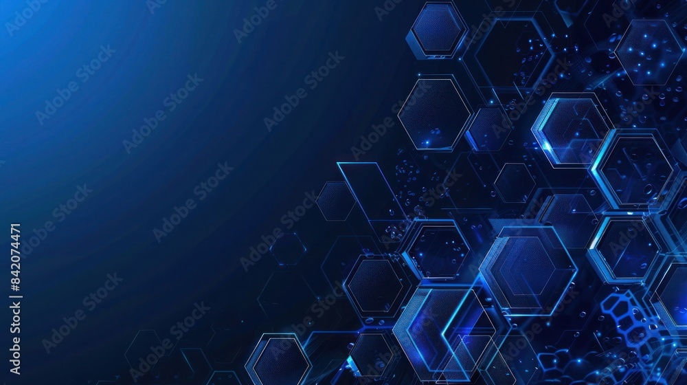 Geometric abstract background with hexagons pattern for Medical, Science and technology, blank space background Geometric abstract background with hexagons pattern for Medical, Science and technology, blank space background