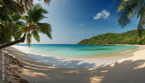 beautiful beach and tropical sea