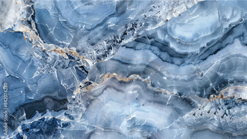 Blue onyx marble texture, abstract background