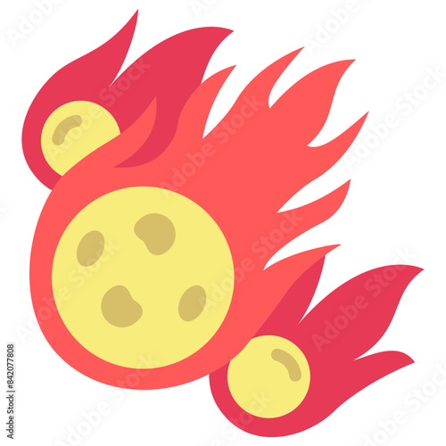 Meteor shower multi color icon, related to education and technology theme. use for modern concept, web and app development.