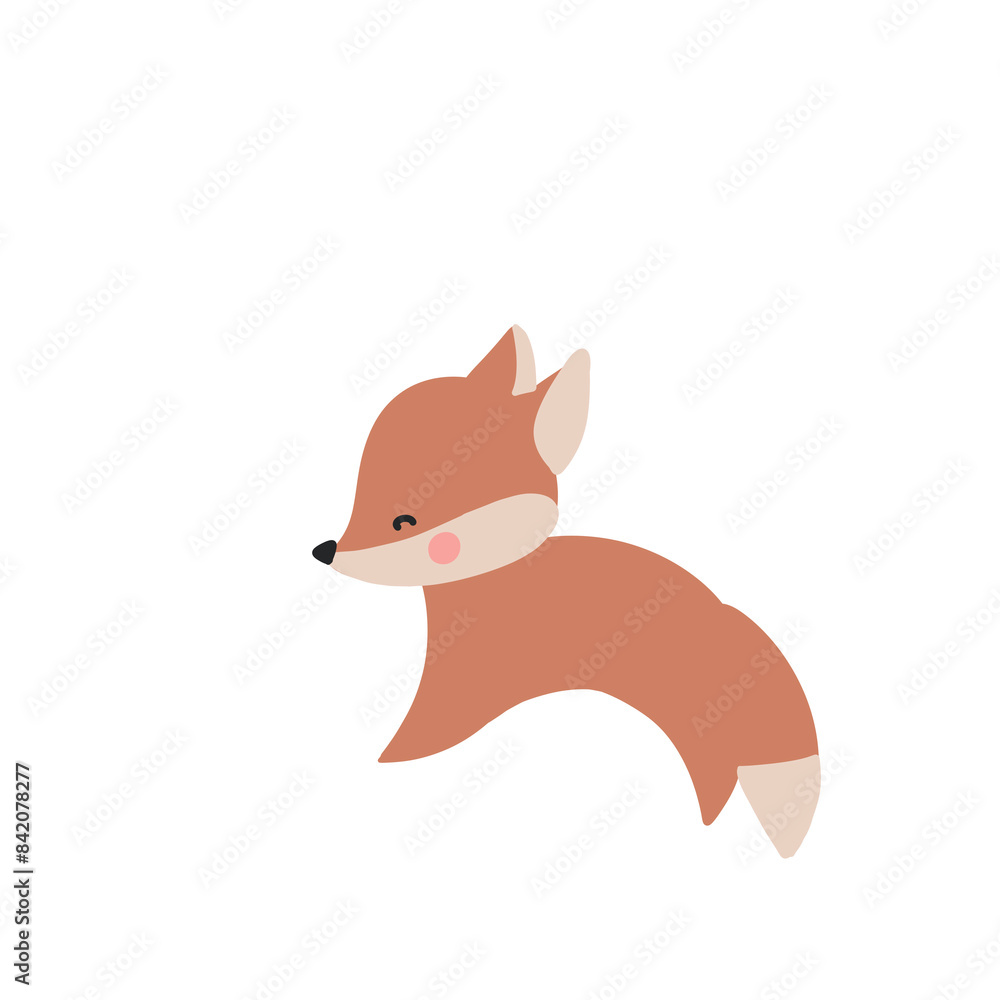 Obraz premium fox isolated on white