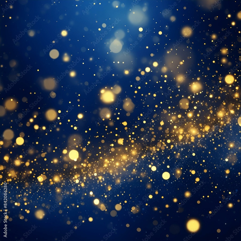 abstract background with Dark blue and gold particle. Christmas Golden light shine particles bokeh on navy blue background. Gold foil texture. Holiday concept. abstract background with Dark blue and gold particle. Christmas Golden light shine particles bokeh on navy blue background. Gold foil texture. Holiday concept.