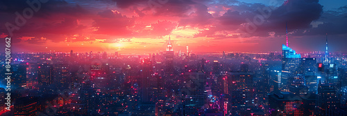 Neon Metropolis  Holographic Innovation Unveiled