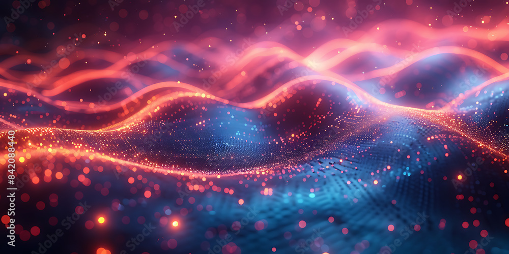 Futuristic Canvas: Electric Cyan, Magenta, & Midnight Blue Futuristic Canvas: Electric Cyan, Magenta, & Midnight Blue
