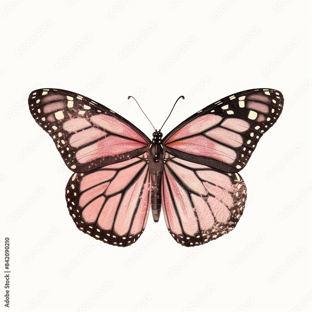 Fototapeta premium Artistic illustration of beautiful butterfly