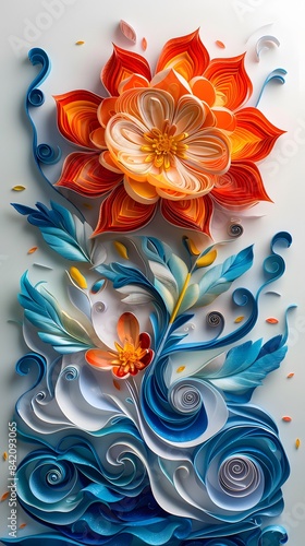 Paper Quilling, In an anaerobic environment, life thrives through sheer resourcefulness and adaptation., professional studio photography