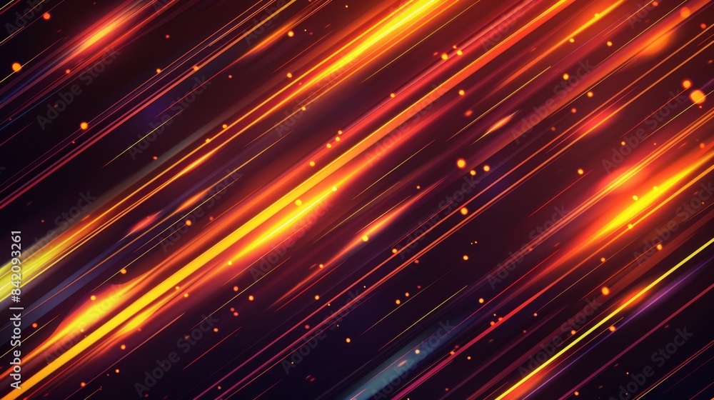 Abstract Glowing Lines Background, Generative AI Abstract Glowing Lines Background, Generative AI