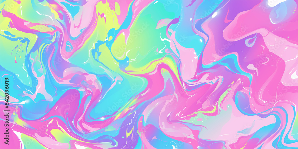 Psychedelic marble pattern with neon greens and pinks Psychedelic marble pattern with neon greens and pinks