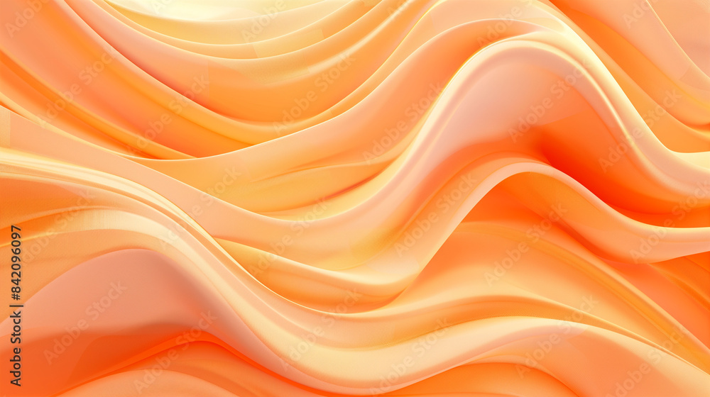 Abstract Smooth Orange Waves with Fluid Pattern Abstract Smooth Orange Waves with Fluid Pattern