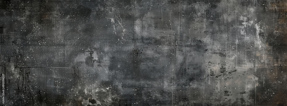 Obraz premium Grungy Distressed Dark Gray Texture Background