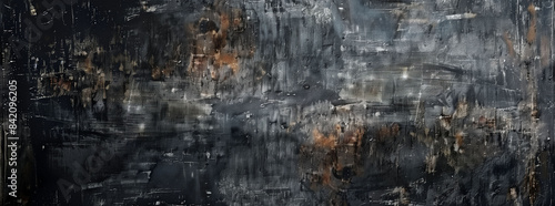 Grungy Distressed Dark Gray Texture Background