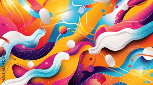 Fashion digital paper. Seamless pattern. Background illustration for textile, fashion fabrics, graphics, print products.