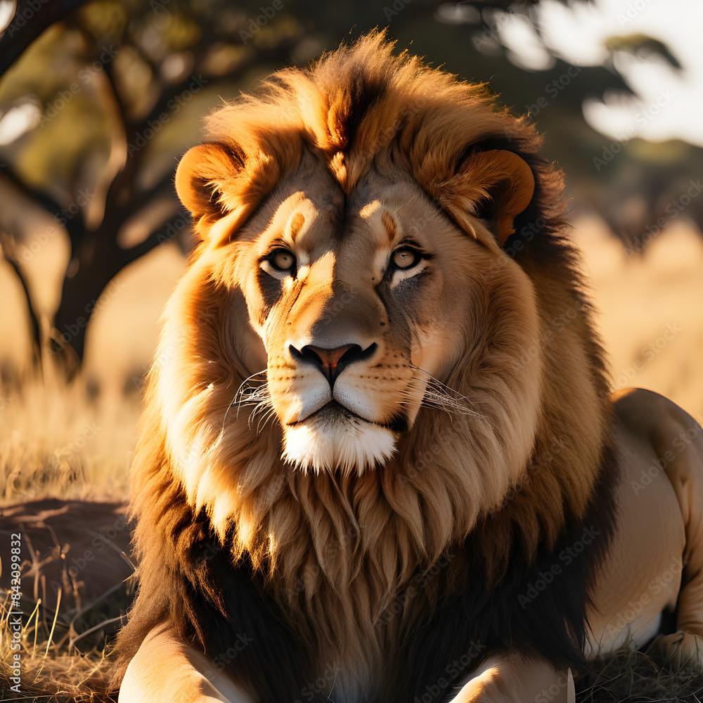 Fototapeta premium portrait of a lion