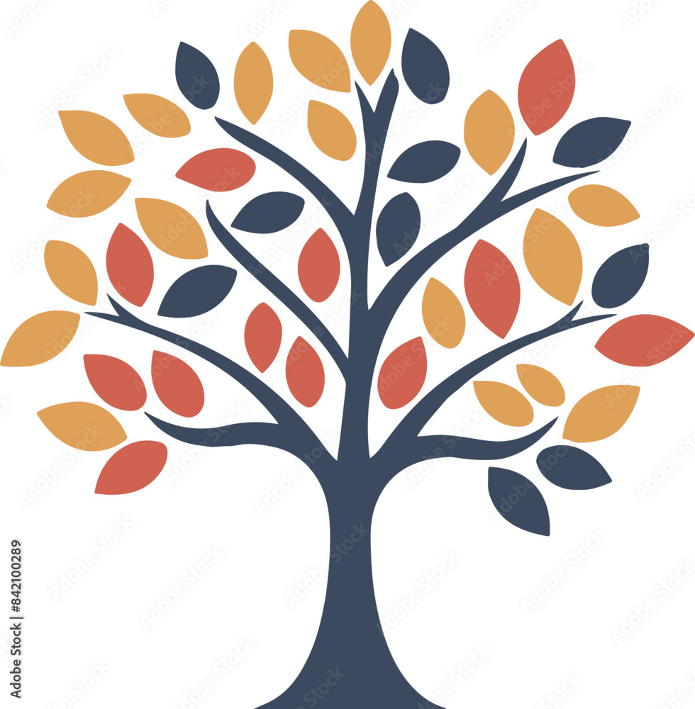 Minimalist Tree Illustration Symbolizing Growth and Diversity Minimalist Tree Illustration Symbolizing Growth and Diversity