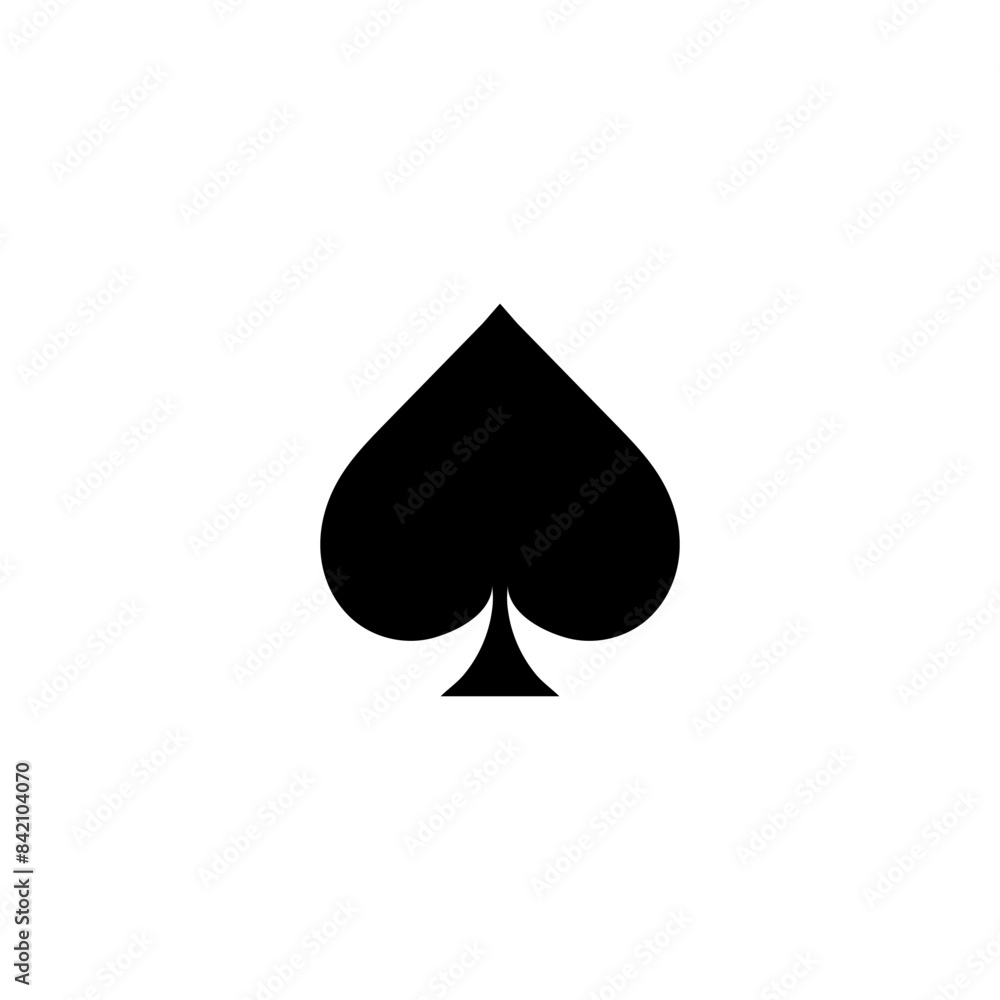 Spades card symbol. Spades sign or symbol in poker cards. Casino concept Spades card symbol. Spades sign or symbol in poker cards. Casino concept