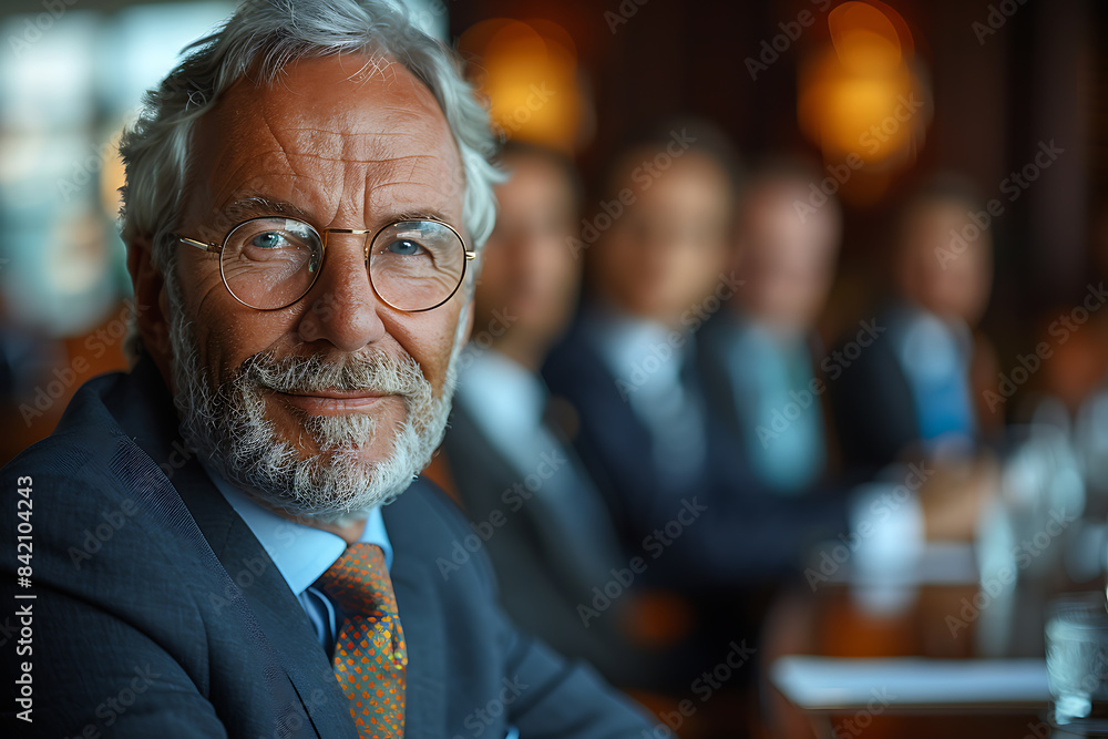 Seasoned Business Leader Guides Diverse Team Seasoned Business Leader Guides Diverse Team