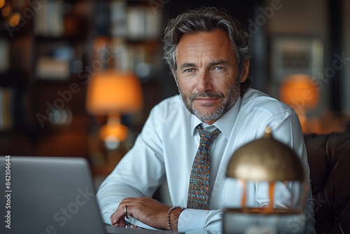 Confident Corporate Executive in Action