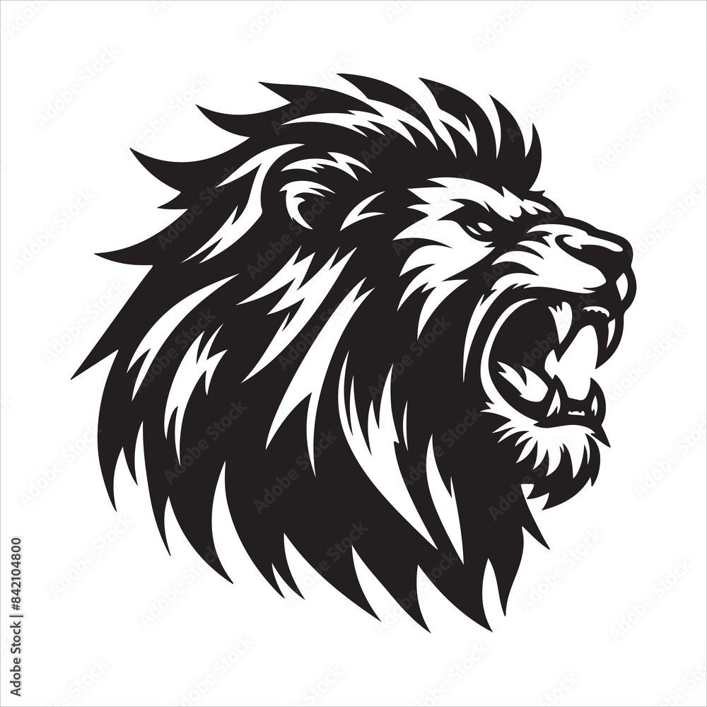 Angry Lion Face Angry Lion Face
