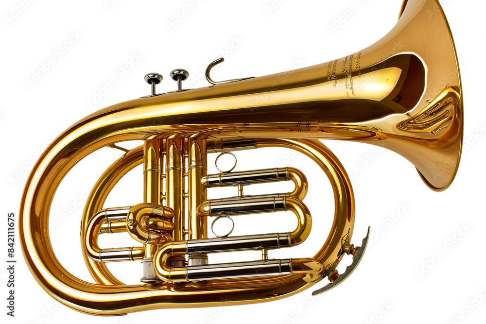 Obraz premium PNG image of a tuba euphonium horn