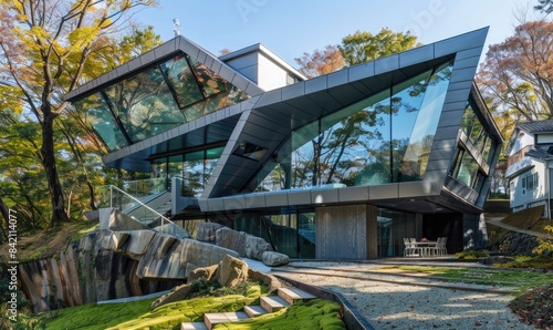 A modern house with undergr...