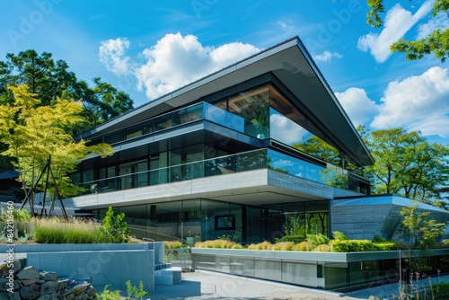 A modern house with undergr...