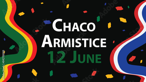Chaco Armistice vector banner design illustration 