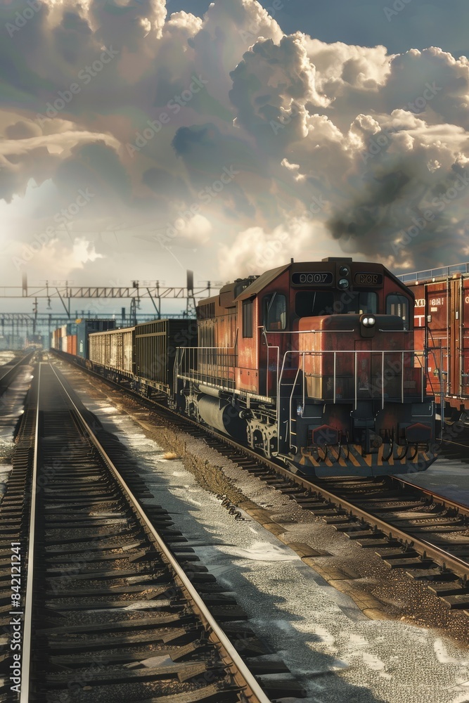 freight train cargo delivery Generative AI