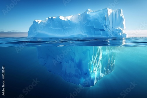 Antarctic sea iceberg Generative AI © Roman