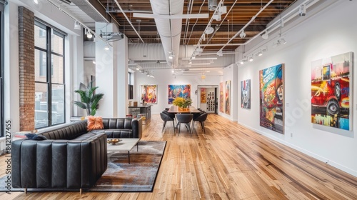 Dynamic Fusion Modern Art Gallery in Collaborative Workspace