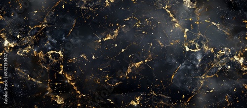 Panel kuchenny z motywem Luxury black gold marble texture background design.