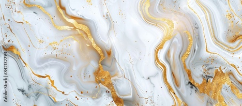 Panel kuchenny z motywem Luxury white gold marble texture background design.