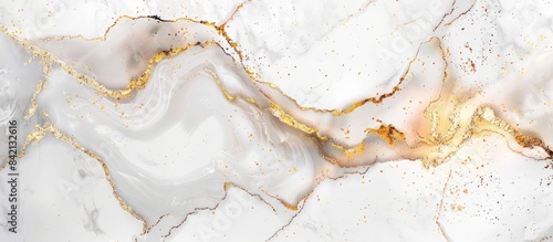 Panel kuchenny z motywem Luxury white gold marble texture background design.