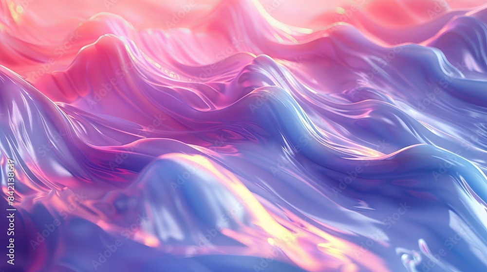 A wave of purple and pink color is shown in the image A wave of purple and pink color is shown in the image