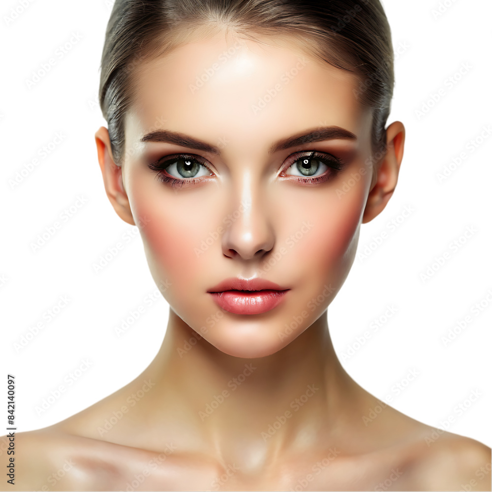 Beautiful brunette with clean face Beautiful brunette with clean face