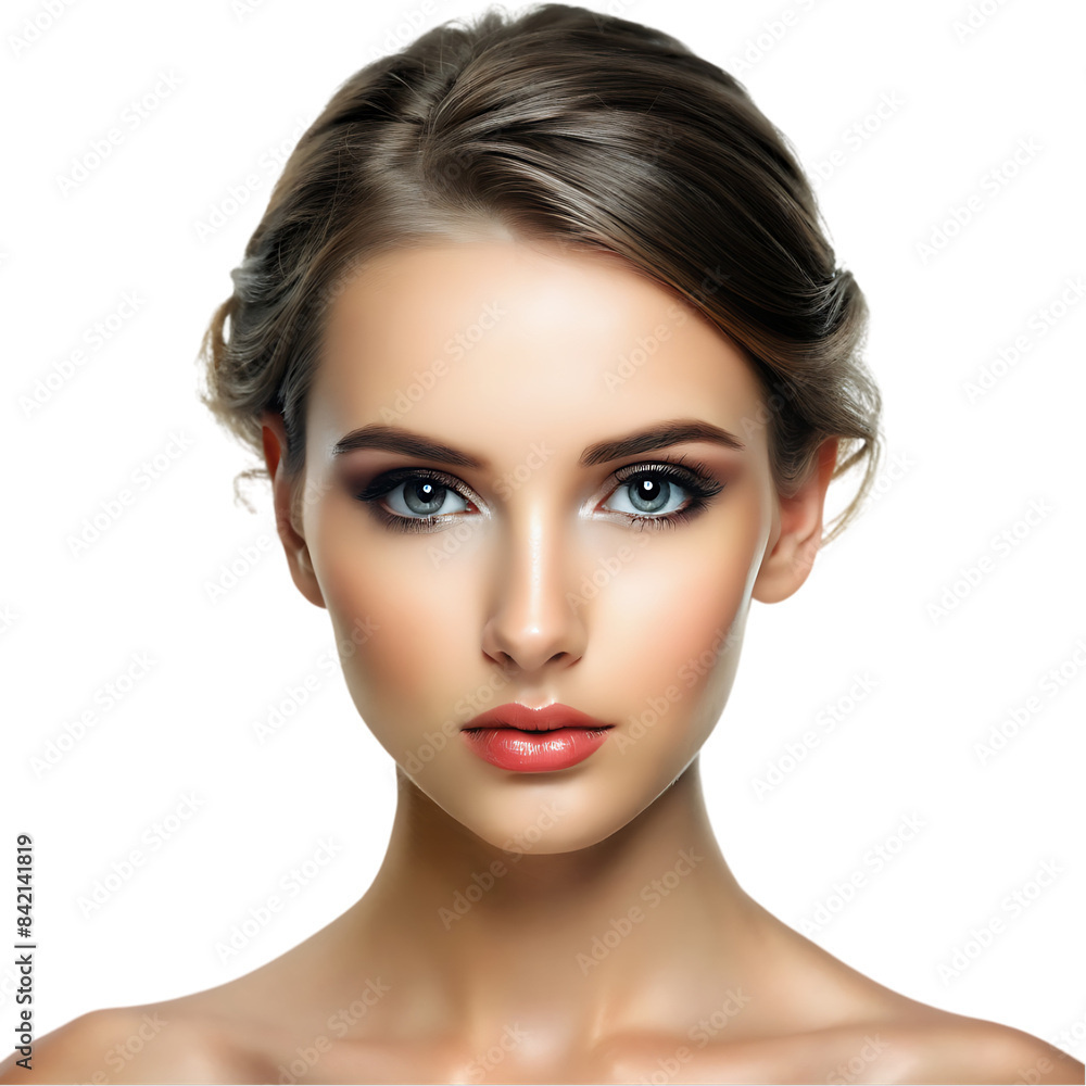 Beautiful brunette with clean face Beautiful brunette with clean face