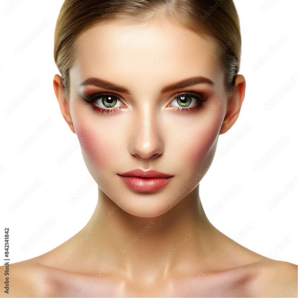 Beautiful brunette with clean face Beautiful brunette with clean face