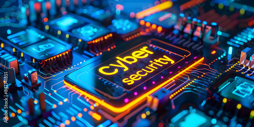 Cybersecurity holographic digital business hub device