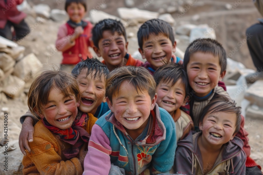 Unidentified Ladakh children in Ladakh, India. Ladakh is the most populous city in the state of Jammu and Kashmir. Unidentified Ladakh children in Ladakh, India. Ladakh is the most populous city in the state of Jammu and Kashmir.