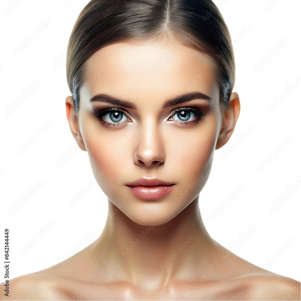 Beautiful brunette with clean face Beautiful brunette with clean face