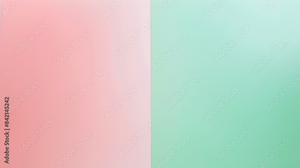 Two pink and green backgrounds with pink and green line in the middle Two pink and green backgrounds with pink and green line in the middle