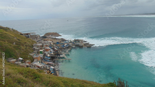 sea in rain day brasil