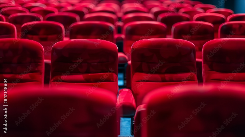 Obraz premium rows of seats in theatre.