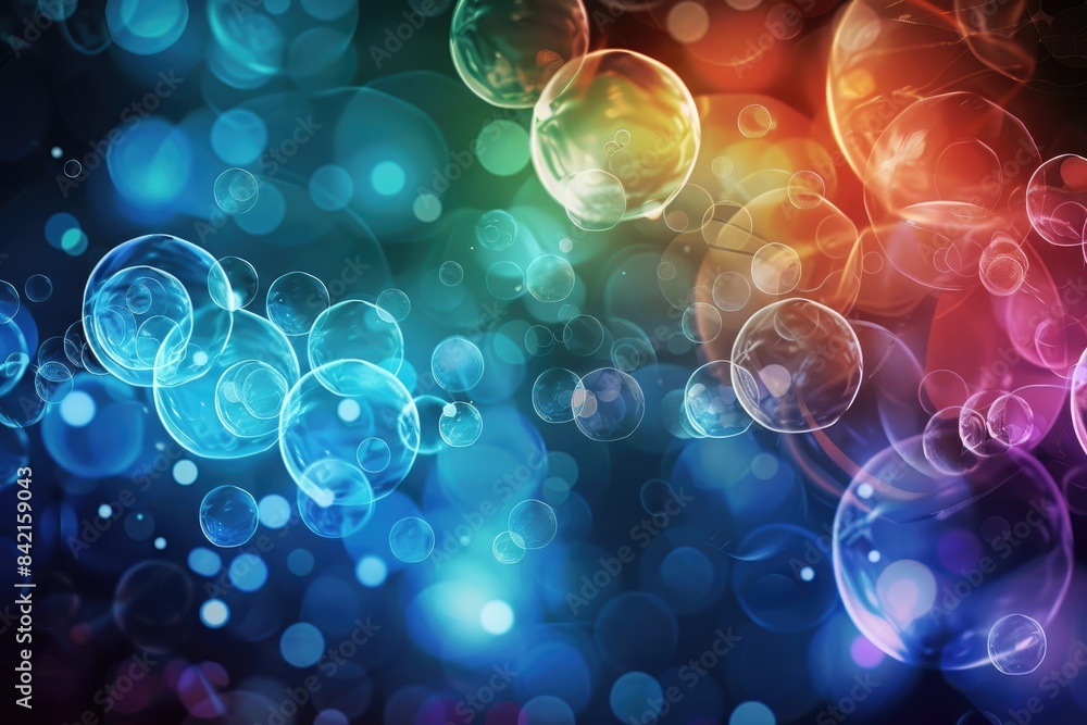 Abstract circles in vibrant colors, overlapping and glowing Abstract circles in vibrant colors, overlapping and glowing