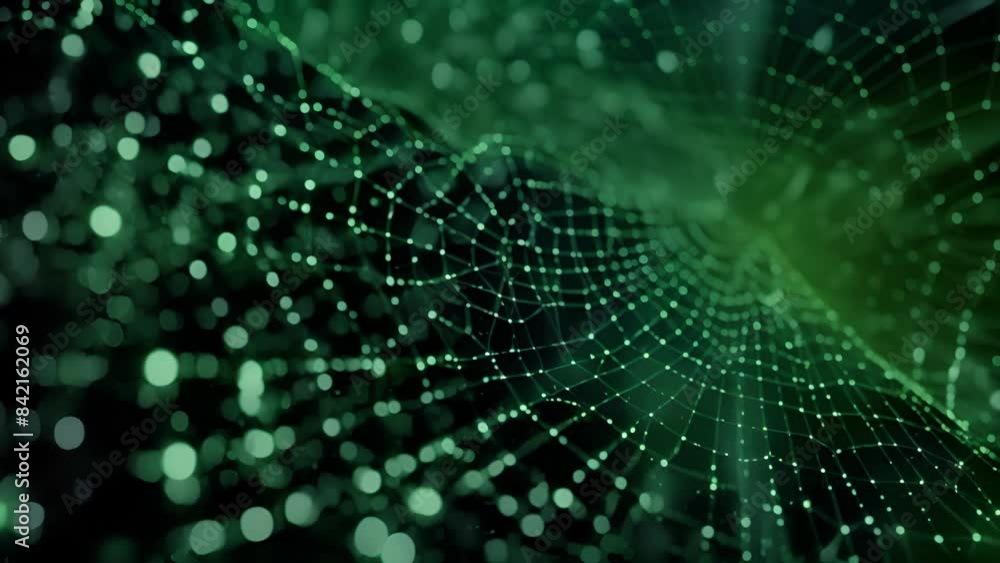 A spiderweb with each thread representing a different data point and the algorithm working diligently to connect and make sense of them all. A spiderweb with each thread representing a different data point and the algorithm working diligently to connect and make sense of them all.