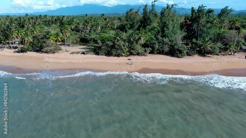 Playa en la costa de Loiza Puerto Rico (Piñones) photo